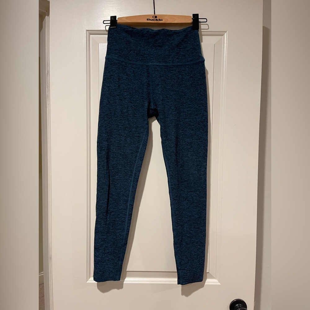 Beyond Yoga space dye legging teal/blue, sz M